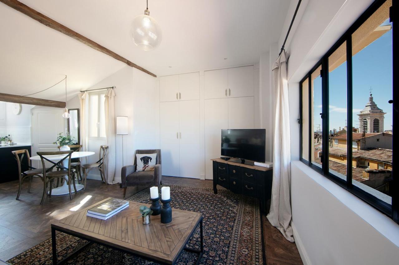 Cocoon Loft - Magnifique Loft Sous Toit, Refait A Neuf, Vues Splendides, Clim, Wifi Apartment Nice Bagian luar foto